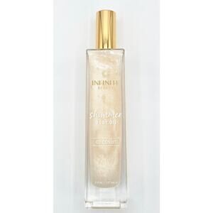 Infinite Beauty Coconut Shimmer Body Oil 5 Oz NEW Lightweight Softening